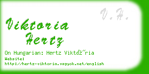 viktoria hertz business card